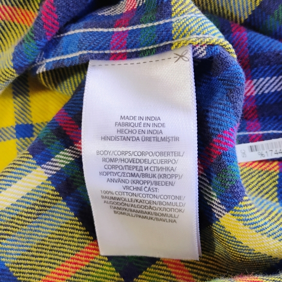 Vtg Polo Country Ralph Lauren Plaid Flannel Shirt Snap Button Mens Size Medium - Picture 9 of 13